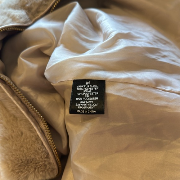 NWOT Say What faux fur jacket - Picture 5 of 5